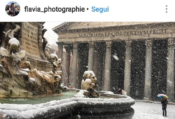 FOTO - Roma si sveglia sotto la neve: la gallery della nevicata del 2018 