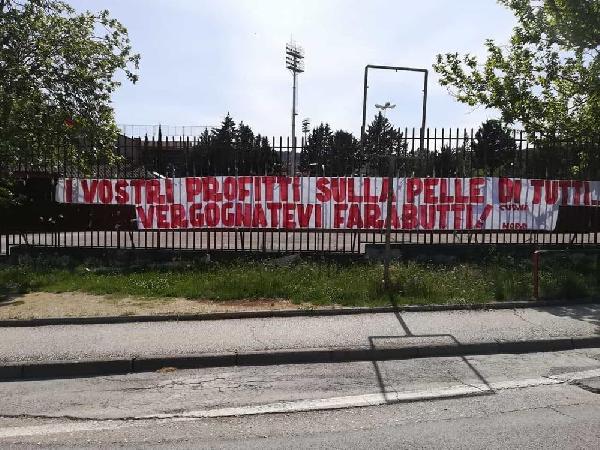 Striscione ultras Perugia