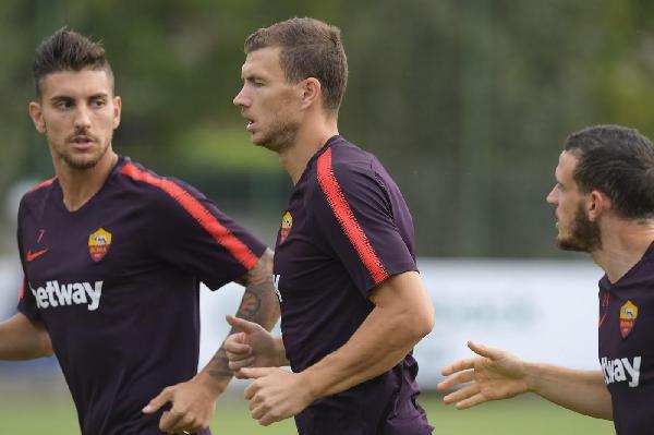 FOTO - Le migliori immagini dell'allenamento mattutino della Roma ©LaPresse