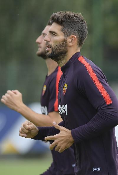 FOTO - Le migliori immagini dell'allenamento mattutino della Roma ©LaPresse