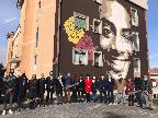 Video e Gallery - Il murale della Roma per Willy