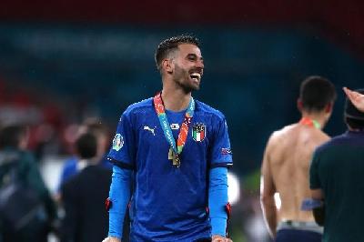 Leonardo Spinazzola vincitore a Wembley con la Nazionale