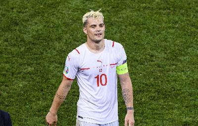 Granit Xhaka con la maglia della sua nazionale @Getty Images