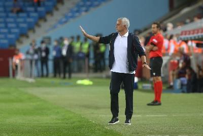 José Mourinho durante Trabzonspor-Roma 1-2 @ AS Roma via Getty Images