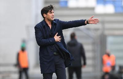 Paulo Fonseca nella gara tra Sassuolo e Roma (Getty Images)