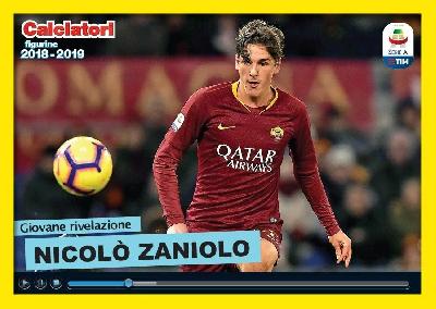 La figurina speciale di Zaniolo nell'album Panini