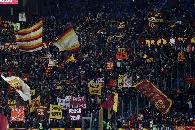 La Curva Sud durante Roma-Inter (As Roma via Getty Images)