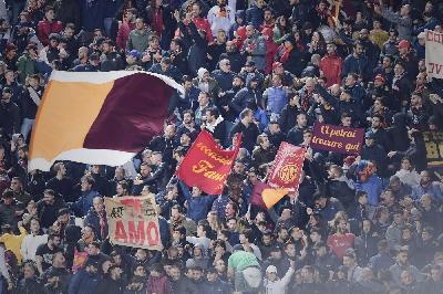 Il settore ospiti giallorosso al Franchi