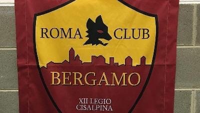 Il vessillo del Roma Club Bergamo