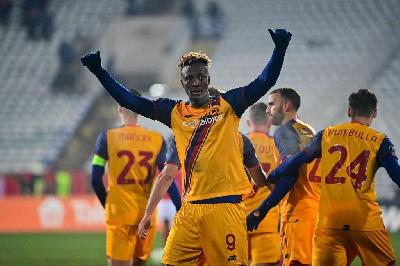 Tammy Abraham festeggia la rete contro il Cska Sofia (AsRoma / via Getty Images)