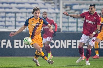 Edoardo Bove contro il Cska Sofia (AS Roma via Getty Images)