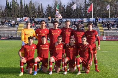 L'undici titolare della Roma Primavera contro la Sampdoria (Photo by Luciano Rossi/AS Roma via Getty Images)