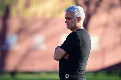 José Mourinho a Trigoria (As Roma via Getty Images)