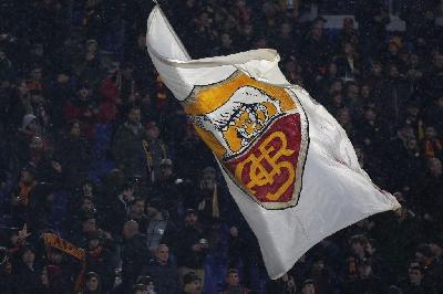 La curva della Roma contro lo Zorya (Getty Images)