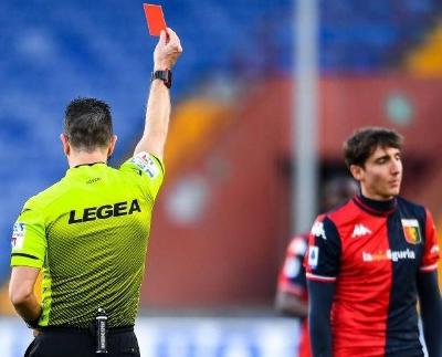 Il momento dell'espulsione di Cambiaso (Getty Images)