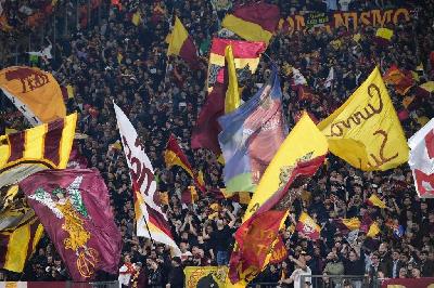 Tifosi durante Roma-Leicester (Getty Images)