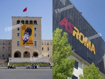 FOTO e VIDEO - Il benvenuto di Tirana a Mourinho e l'hotel della Roma