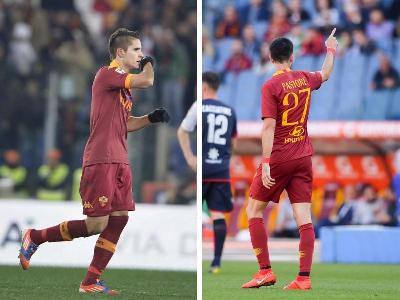Erik Lamela e Javier Pastore