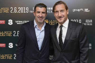 Luìs Figo e Francesco Totti