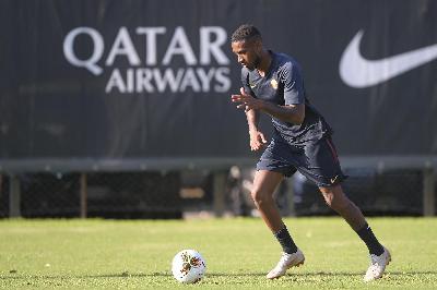 Gerson in allenamento a Trigoria