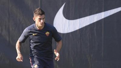 Diego Perotti durante l'allenamento