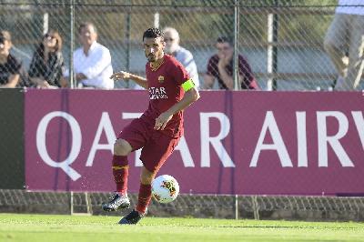 Alessandro Florenzi, 28 anni, in azione nell’amichevole con il Trastevere