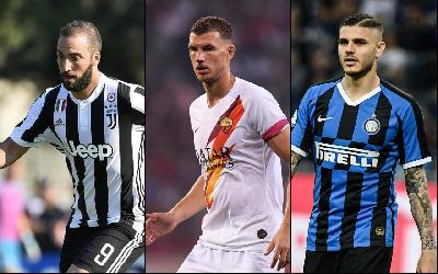 Higuain, Dzeko e Icardi, al centro del mercato