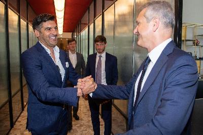 Il tecnico Fonseca e il CEO Guido Fienga