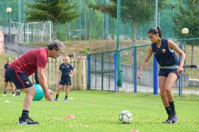 Andressa in allenamento a Norcia