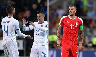 Bryan Cristante e Aleksandar Kolarov
