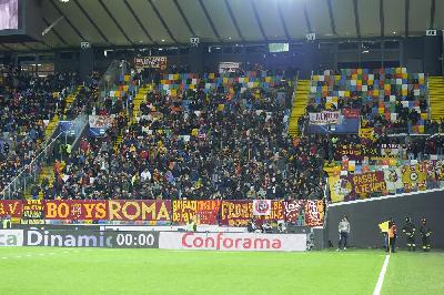 I 700 romanisti presenti ieri alla Dacia Arena