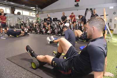 La Roma si allena a Trigoria