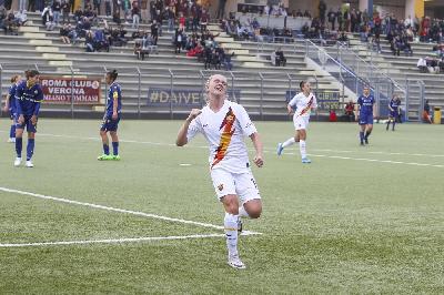 Amalie Thestrup, attaccante della Roma Femminile
