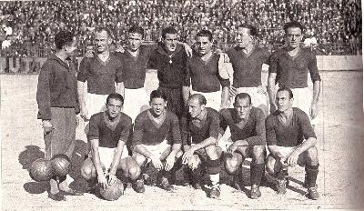 La formazione di Roma-Lazio 5-0, stagione 1933-34