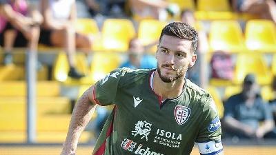 Luca Ceppitelli, difensore e capitano del Cagliari