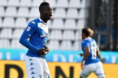 Mario Balotelli con la maglia del Brescia