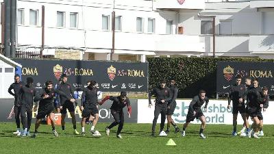 La rifinitura di ieri a Trigoria