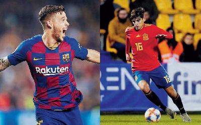 Carles Pérez del Barcellona e Gonzalo Villar che gioca nell’Elche ma è di proprietà del Valencia