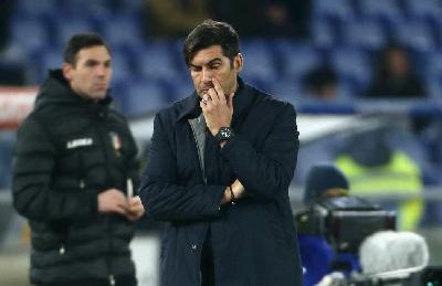 Il tecnico giallorosso perplesso durante Roma-Bologna