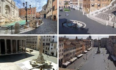 FOTO - Roma ai tempi del Coronavirus: le immagini della città deserta FOTO - Roma ai tempi del Coronavirus: le immagini della città deserta