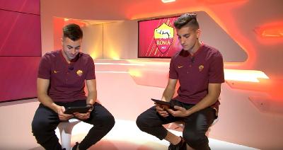 VIDEO A.S.Roma, El Shaarawy e Pellegrini si intervistano