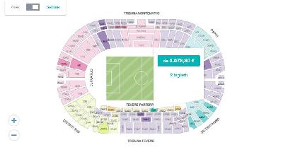 Il prezzo di alcuni biglietti per Roma-Barcellona su StubHub, MyWayTIcket, Ebay e Viagogo