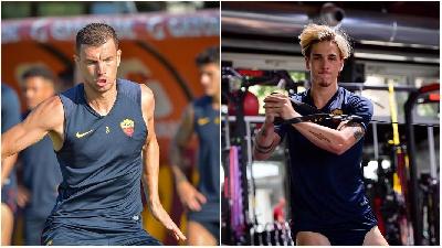 FOTO - La Roma corre verso il Verona tra il campo e la palestra FOTO - La Roma corre verso il Verona tra il campo e la palestra
