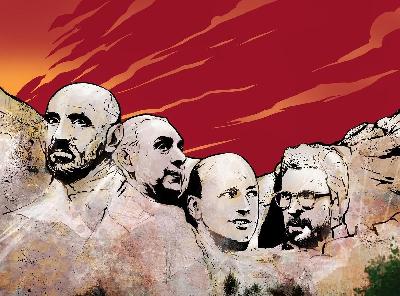 Monchi, Pallotta, Baldissoni e Di Francesco visti da Fabio Hot Stuff Redaelli