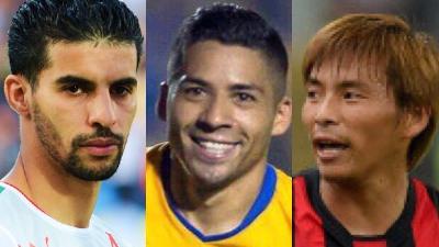 Mbark Boussoufa, Javier Aquino, Takashi Inui
