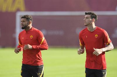 GALLERY - Roma, esercizi distanziati a Trigoria GALLERY - Roma, esercizi distanziati a Trigoria