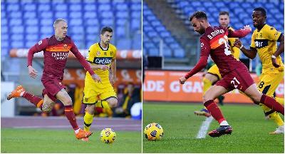 Rick Karsdorp e Borja Mayoral contro il Parma