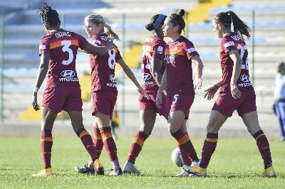 La Roma Femminile in campo contro il Tavagnacco nell'unica sfida giocata finora in Coppa Italia