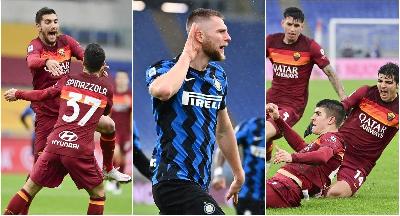 GALLERY - Il vantaggio, il blackout e l'orgoglio: la Roma riacciuffa l'Inter nel finale GALLERY - Il vantaggio, il blackout e l'orgoglio: la Roma riacciuffa l'Inter nel finale