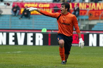 Curci con la maglia della Roma nel 2004